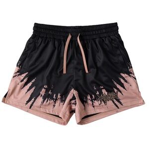 Kill Crew Muay Thai Shorts - Black / Rosé